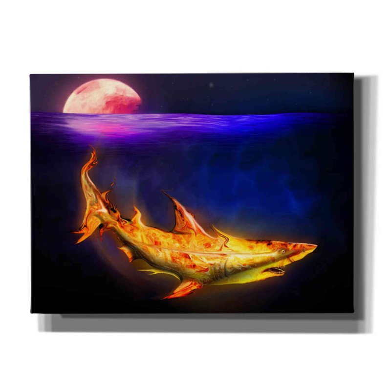 «Mako Shark» par Michael Stewart - reproduction d'art sur toile tendue