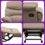 Fauteuil inclinable élégant avec coussins confort | Inclinaison sans effort pour économiser le mur | Chaise longue en microfibre durable-121033411