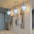 1 - Light Modern Pendant Light Fixture With Hammered Glass Shade For Kitchen Island-1397143523