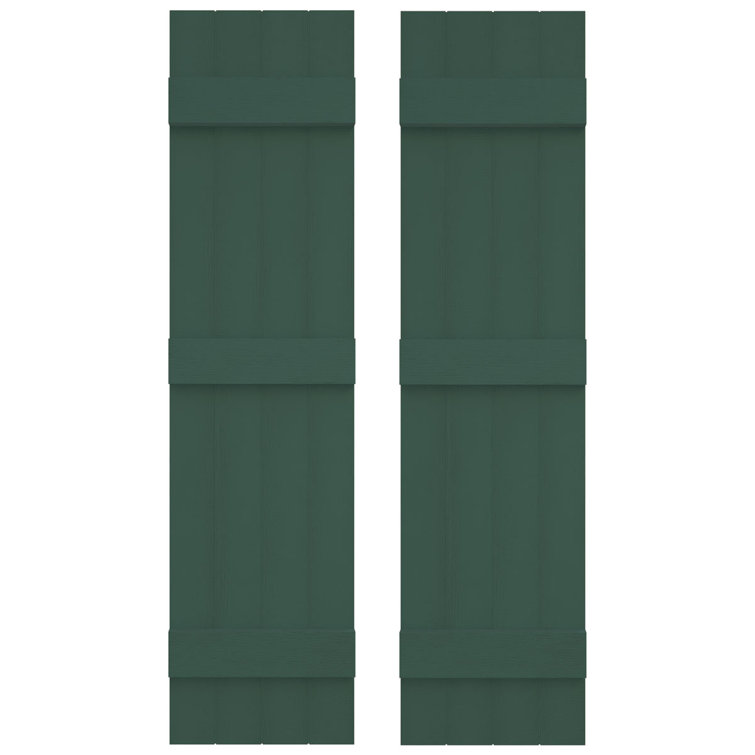 Builders Edge, volets sur mesure TailorMade jointés, volets Board-n-Batten, avec volets à volets