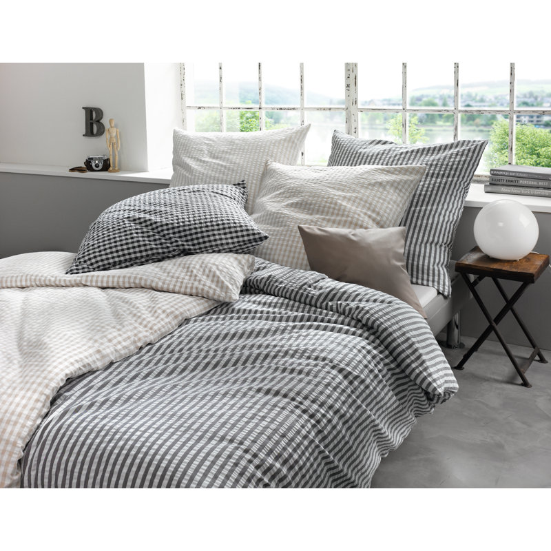 Duvet Cover Set, Single - 1 Pillowcase (80 x 80 cm), Anthracite