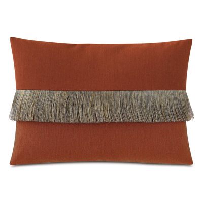 Studio 773 Island Fringe Decorative Outdoor Rectangular Sunbrella® Pillow Cover & Insert