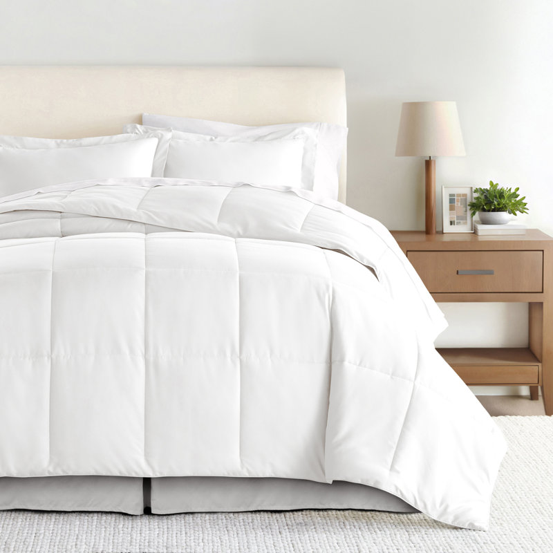 Becky Cameron 14" Tailored Bed Skirt, California King, Light Gray
