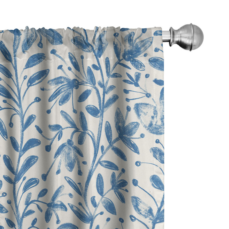Sobieski Semi Sheer Curtain Pair, 56" W x 84" L