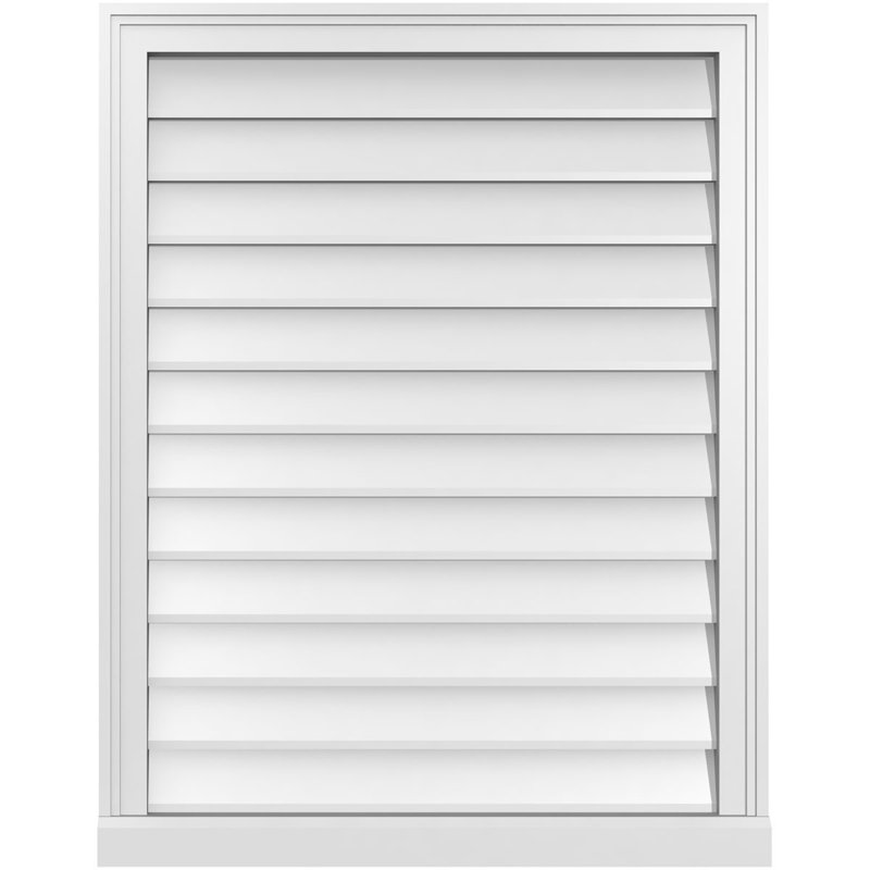 Cadre de seuil Brickmould, brun clair apprêté, H 36 po x l 28 po x P 2 po