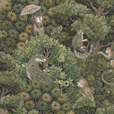 Graham & Brown Treetop Troop Damson Wallpaper