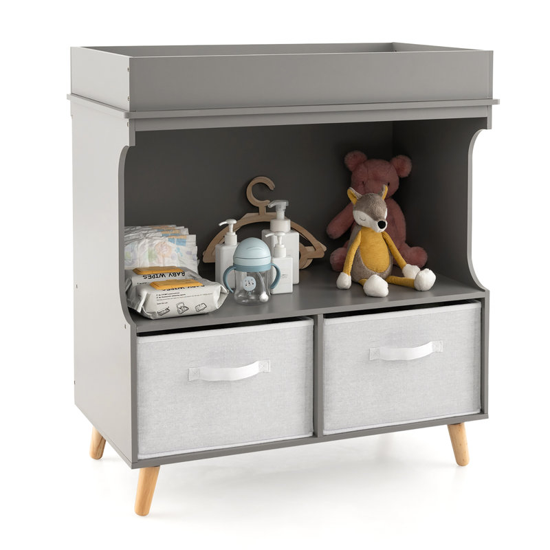 Commode à langer avec coussin Costway