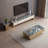 Light luxury rock slab TV stand coffee table sets
