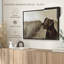 «Black Lab At The Beach», reproduction sur toile-1070211254