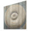 Coquillage argenté tourbillonnant - Nautilus, art sur bois de pin naturel-1313495523