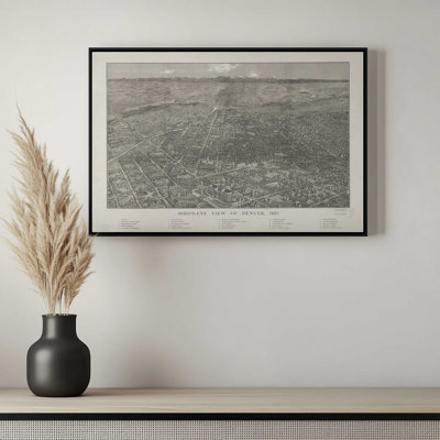 Denver Bird's Eye View by Deny Designs Art Print