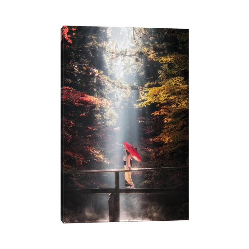 Automne au Japon XXVII par Daisuke Uematsu - Toile tendue, estampe numérique sur toile tendue, H 26 po x l 18 po x 1,5 po