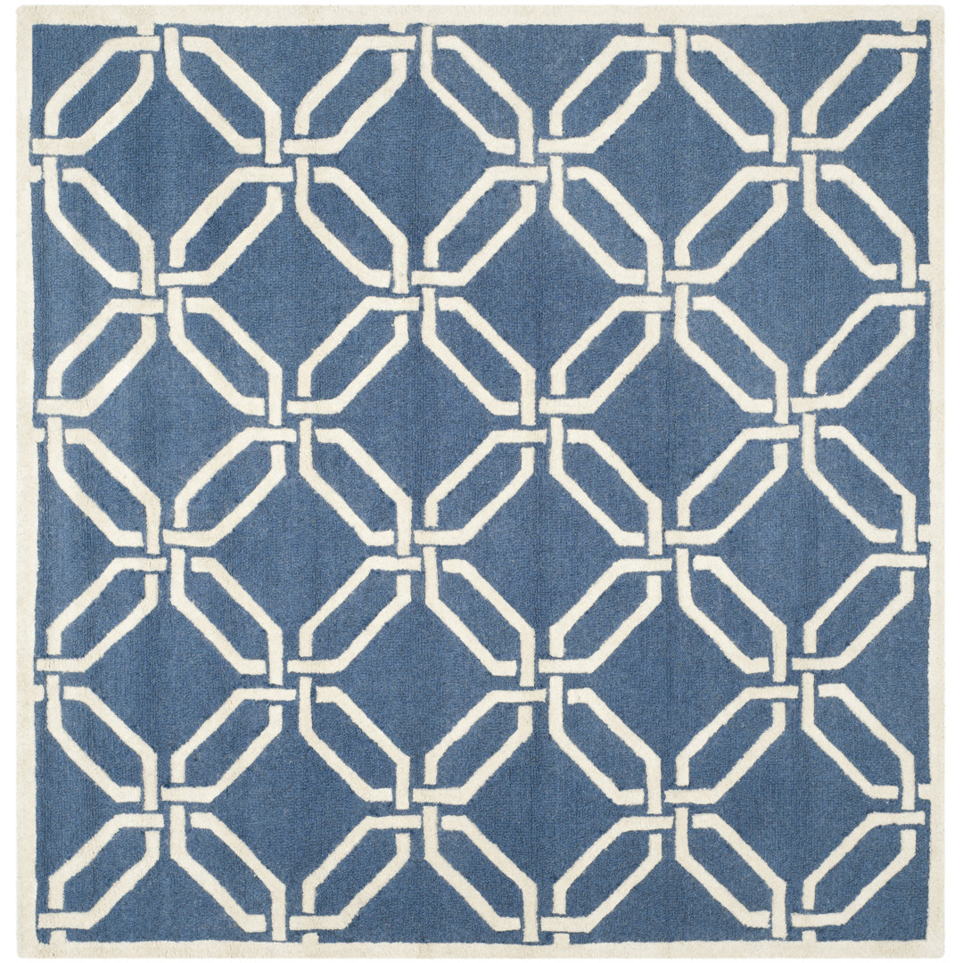 Geometric Wool Hand Woven Area Rug