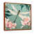 Toile brune avec cadre flottant