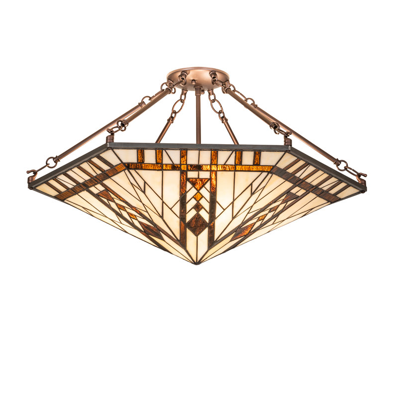 3 - Light Semi Flush Mount