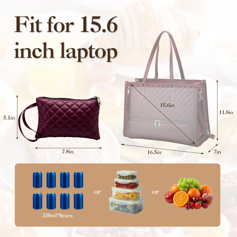 Sac fourre-tout isotherme isolé, Wine Red