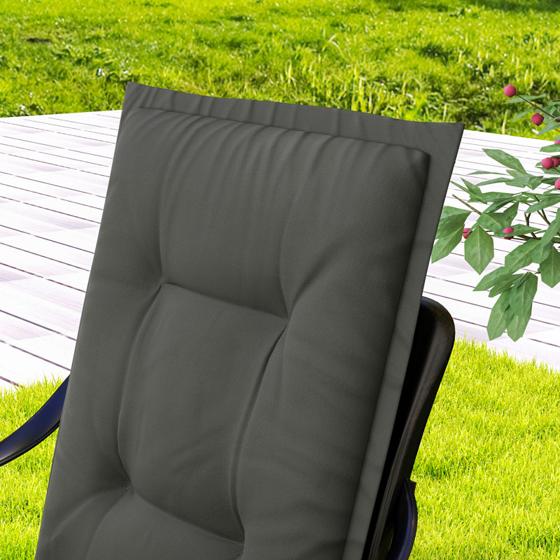 Outdoor Seat Cushion Set, Light Grey