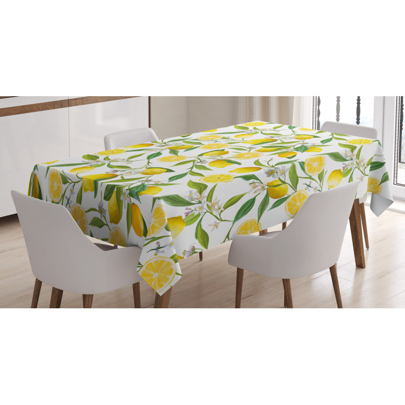 Nature Geometric Tablecloth, 84" L x 60" W