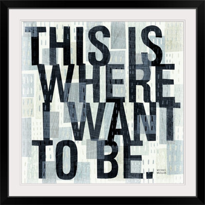 «William This is Where» par Michael Mullan - reproduction d'art textuel