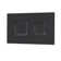 Matt Black Square Dual Flush Push Button