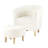 Upholstered 27" Wide Barrel Chair with Ottoman-94595591