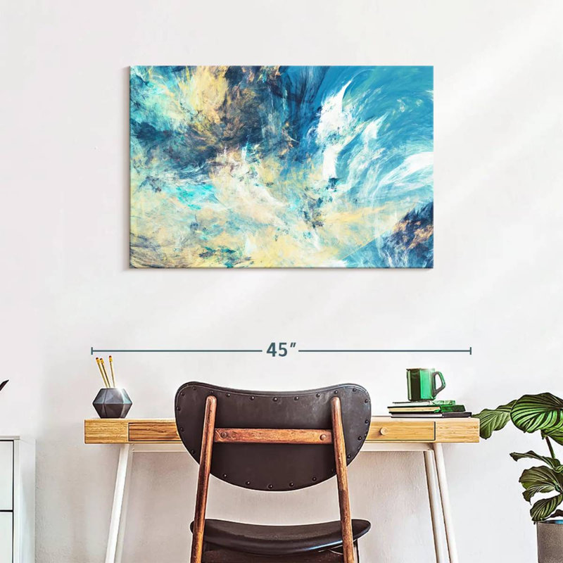 Avery Frosty Dynamic Abstract, 24" H x 36" W