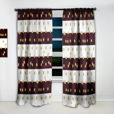 Motif de pois dorés à motif de pois I - Abstrait Mid-Century