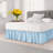 Ruffled Elastic Wrap Around Tailored Bed Skirt-103002652-103002655-103002660