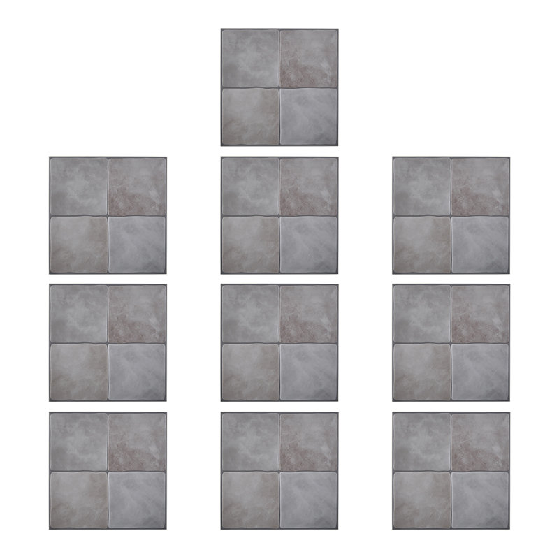 23cm x 23cm Peel and Stick Tile, Grey