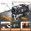 Chariot utilitaire pliable robuste de 132 cm (52 ​​po), capacité de 254 kg (560 lb), pliable et portable, avec pliage compact, noir et gris-136449057