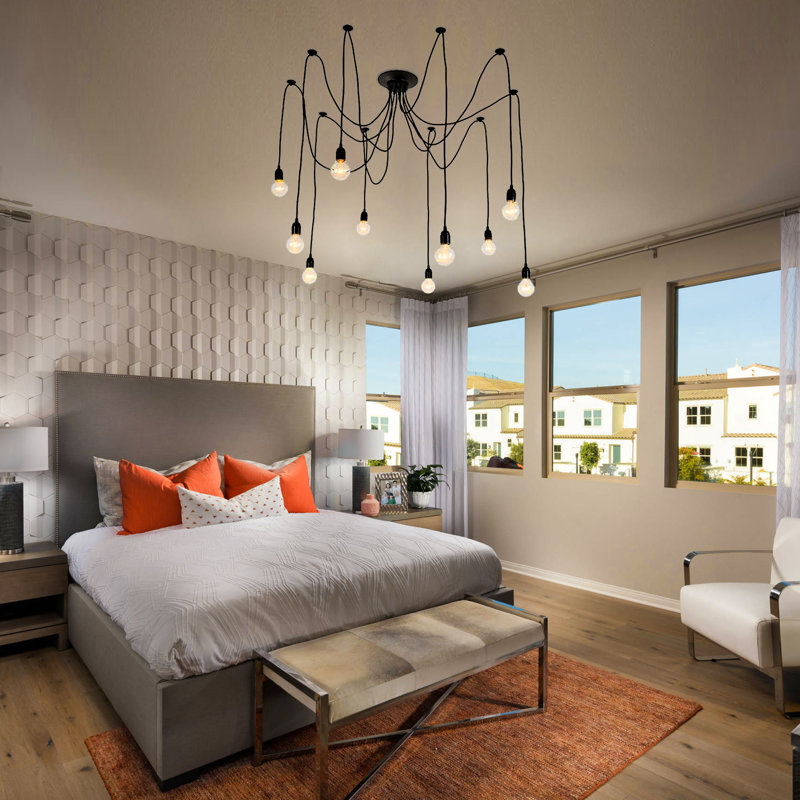 Aliya 10 - Light Dimmable Tiered Chandelier