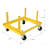 750lbs Rolling Engine Stand,Adjustable Width And Length, with 2pcs Buckle Straps,Yellow