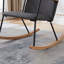 Chaise berçante ajustable avec appui-tête et chaise berçante rembourrée avec dossier haut-776466400