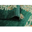 Tapis fin fait à la main Chobi Vada - vert - rouille, 3 pi 0 po x 4 pi 11 po
