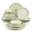 Service de table en porcelaine verte Verdant Vine (service de 24 pièces pour 6 personnes)