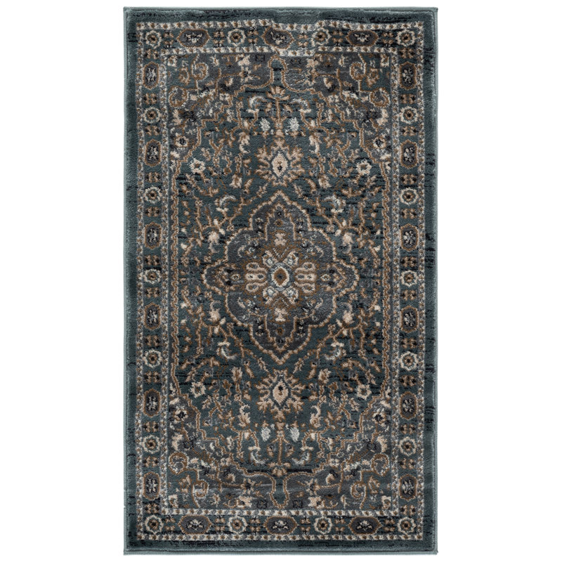 Klose Performance Oriental Rug, Rectangle 6' x 8', Cream/Beige