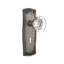 Prairie Plate with Decorative Keyhole and Round Clear Crystal Door Knob-11966448-11966452