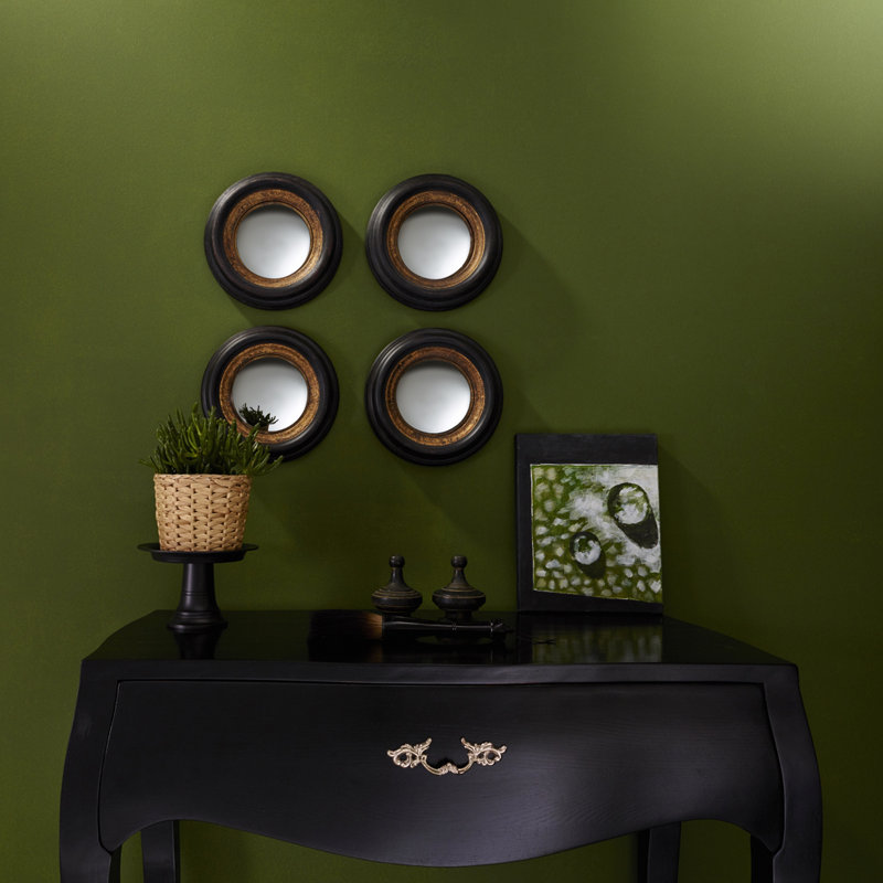 Plevna Solid Wood Circle Mirror