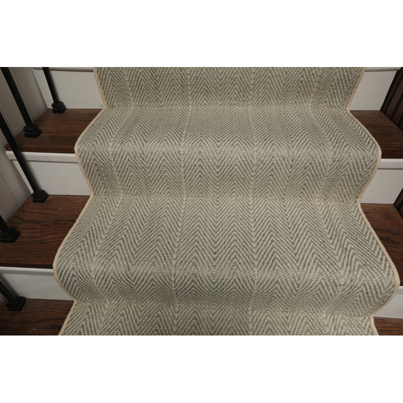 Tapis en laine fait à la main sur mesure, Tapis de couloir 2 pi 7 po x 40 pi