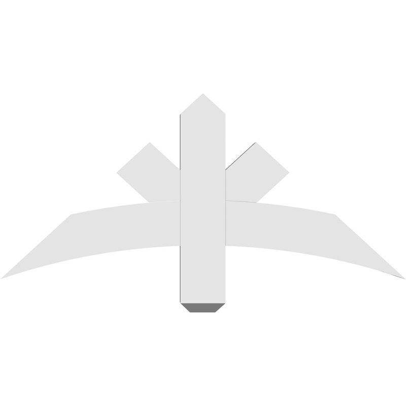 Support de pignon Alberta Alberta, H 16,5 po x l 36 po (pas: 11/12), P 2 po x F 4 po, PVC