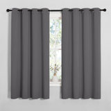 Blackout Curtains for Bedroom/Living Room Parkview Room Darkening Grommet Modern Drapes (Set of 2)