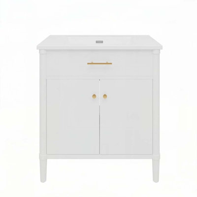 Meuble-lavabo avec tablette réglable