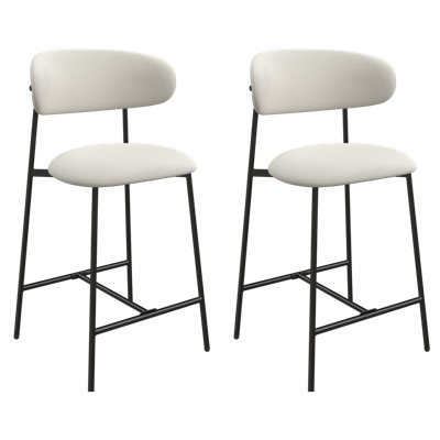 Luna Fabric Counter Bar Stool
