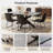 Derose Kitchen Dining Set, Extendable Dining Kitchen Table with Dining Chairs-122056379-122056378