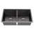 Karran Matrix 32" Undermount Workstation 16 Gauge Double Bowl Stainless Steel Kitchen Sink in Gunmetal Grey with Accessories