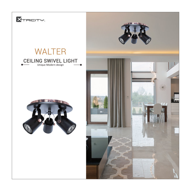 Luminaire directionnel et à 3 lumières Walter