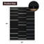 Protecteur de plancher de tapis de chaise et rehausseur de style pour les espaces de bureau à domicile ou de salle à manger-119542201