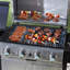 Prevost Symple Stuff 4 - Burner Countertop Liquid Propane Gas Grill with Side Burner and Cabinet