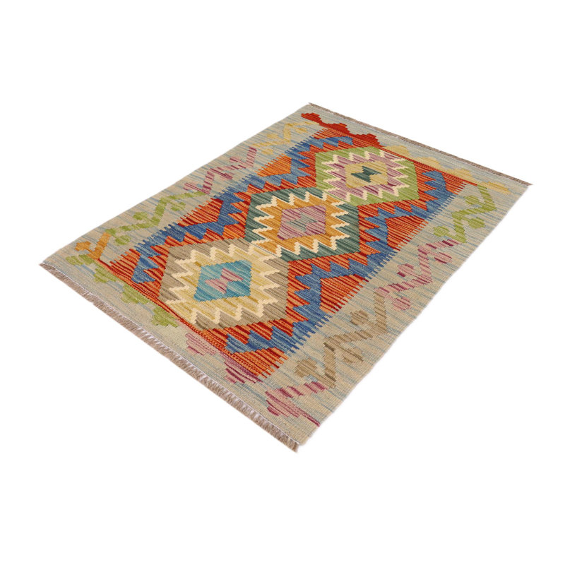 One-of-a-Kind Foreston Hand-Knotted New Age 2'2" X 3'3" Wool Area Rug in Muilticolor