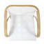 Portofino 18.75 in. Seat Height Rattan Arm Chair, White & Gray-199067114